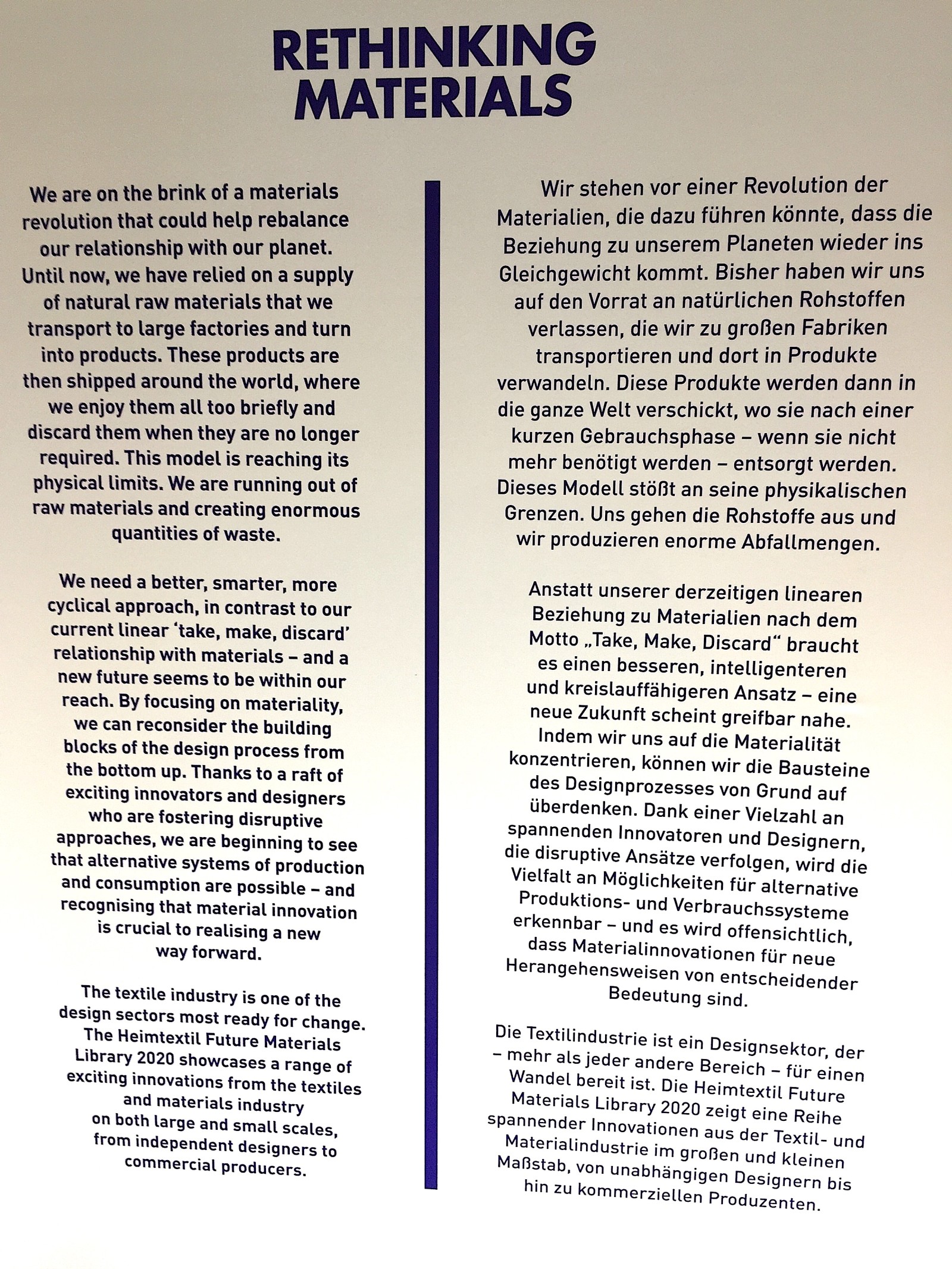 Rethinking Materials Referendum